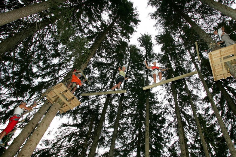 Forestpark Ramsau Beach - 4 verschiedene Parcours © TVB Ramsau am Dachstein